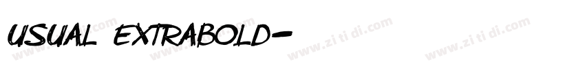 Usual ExtraBold字体转换